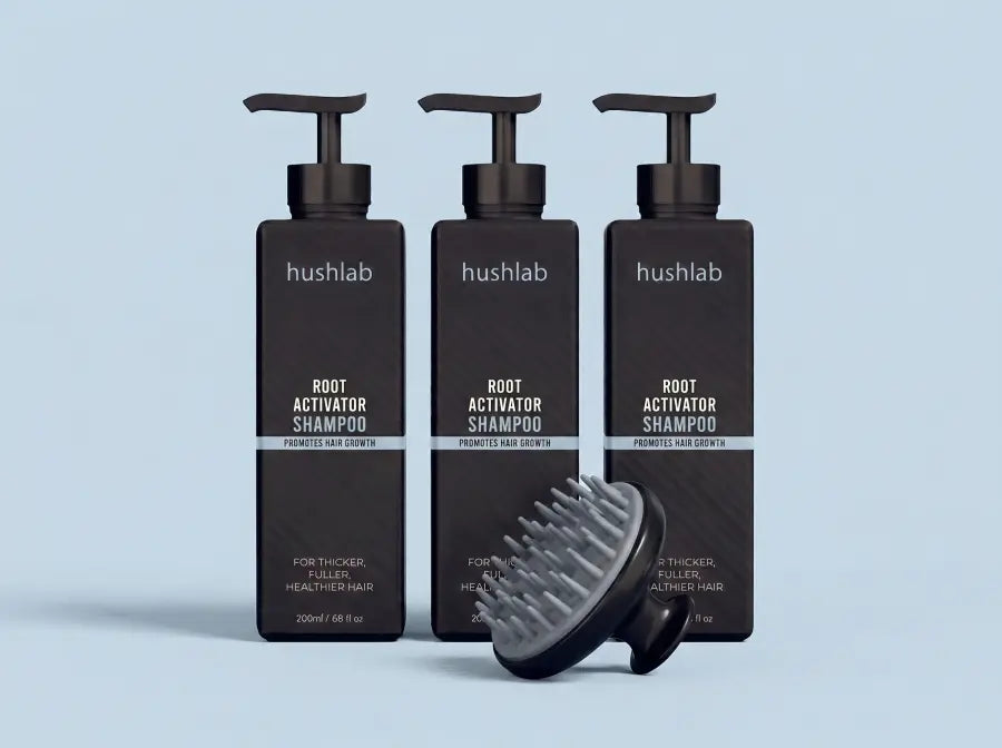 3 bottles + scalp brush